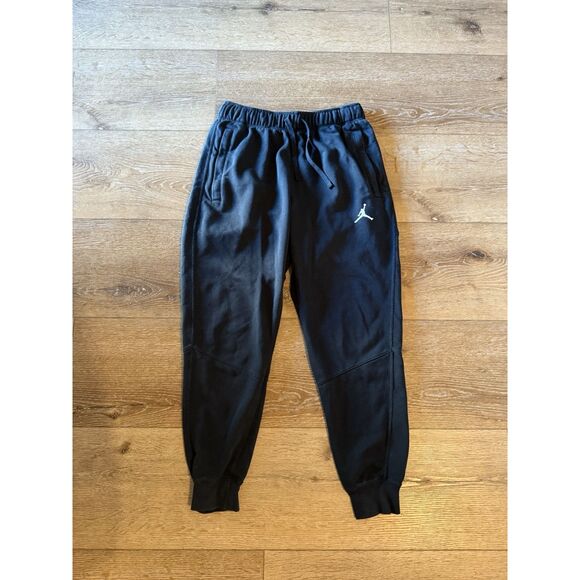 Jordan Brand Mens Black Jogger Sweatpants Size Small w/ Drawstring - Picture 1 of 3